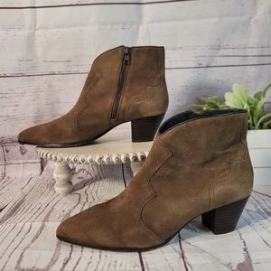Ash Hurrican Brown Suede Ankle Boots Size 40